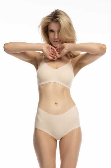 Figi Infinity Boyshorts Maxi Beżowe 