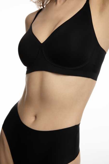 Biustonosz Simple t-shirt Bra Czarny 