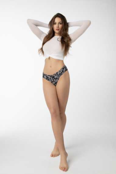 Figi Paisley Brasil Czarne 