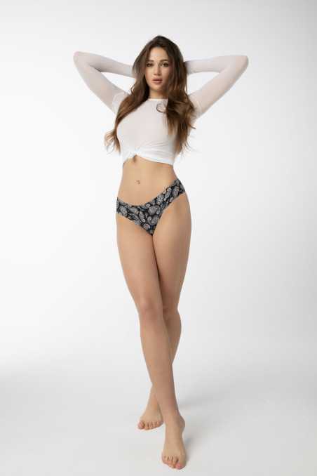 Figi Paisley Brasil Czarne 