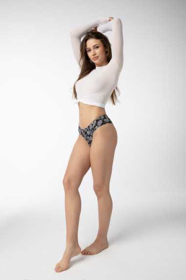 Figi Paisley Brasil Czarne 