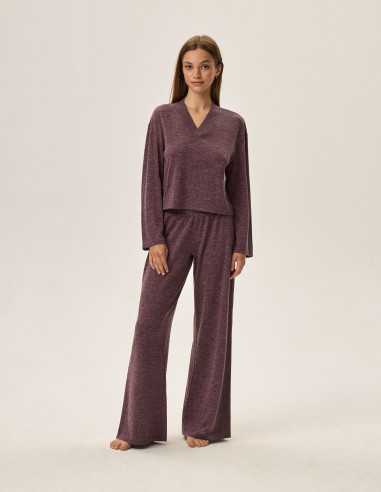 Piżama Fudge 42024-40X Fioletowa 