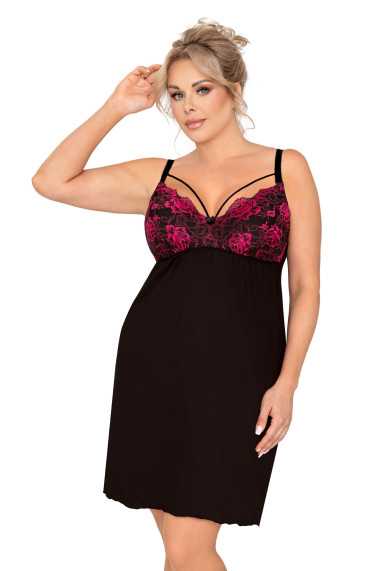 Chemise de nuit noir - Donna 