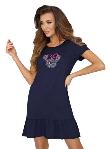 Chemise de nuit bleu marine - Donna 