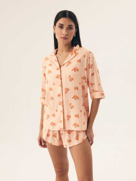 Piżama Naranja 42686 Brzoskwiniowa 