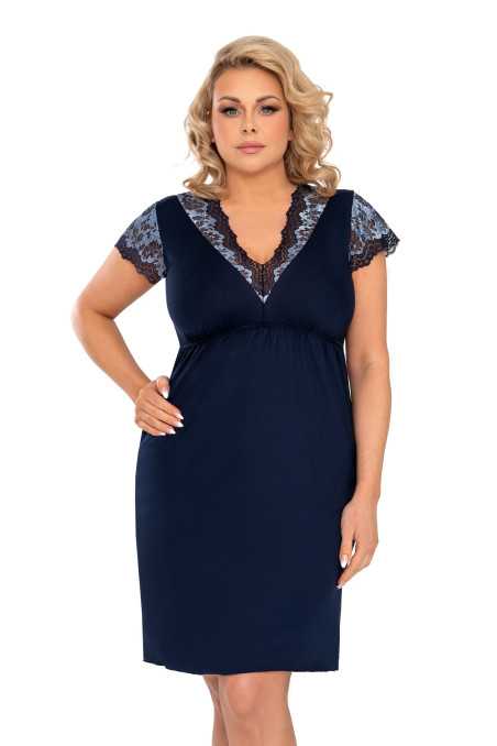 Chemise de nuit bleu marine - Donna 