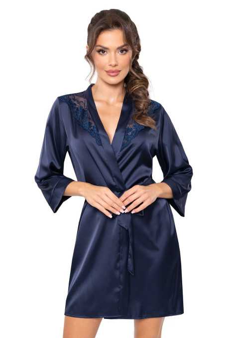 Peignoir bleu marine - Donna 