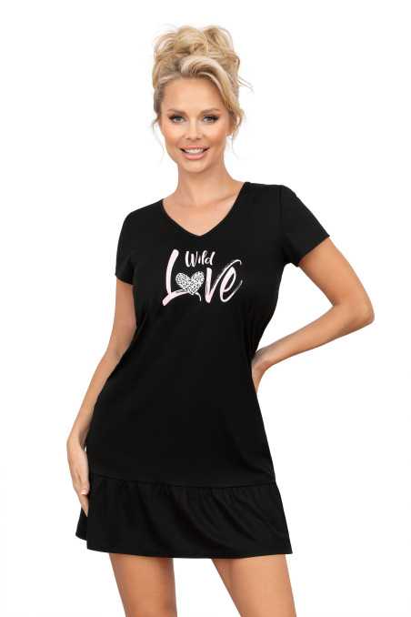 Chemise de nuit noir - Donna 