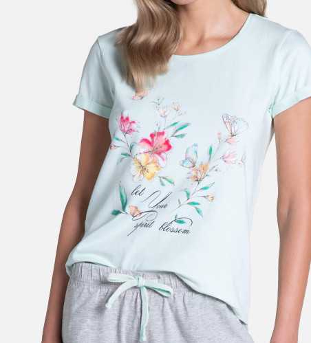 Piżama Tamia 38888-60X Błękitno-Szara 