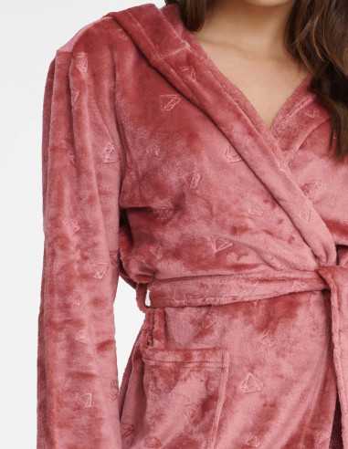 Szlafrok Glossy 41066-39X Różowy 