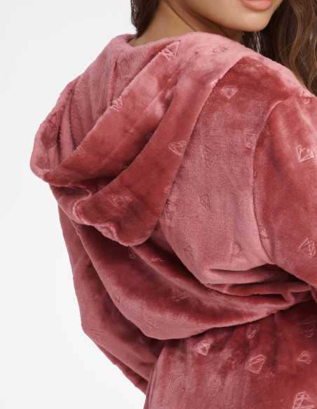 Szlafrok Glossy 41066-39X Różowy 