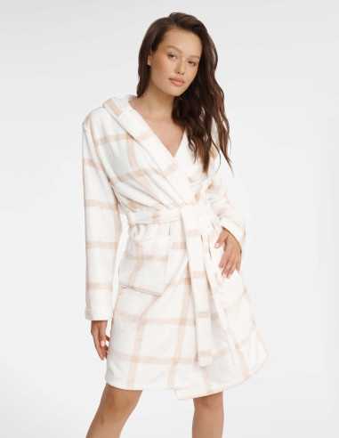 Szlafrok Great 41061-01X Kremowy 