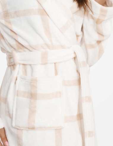 Szlafrok Great 41061-01X Kremowy 