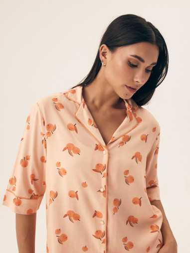 Piżama Naranja 42686 Brzoskwiniowa 