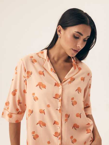 Piżama Naranja 42686 Brzoskwiniowa 