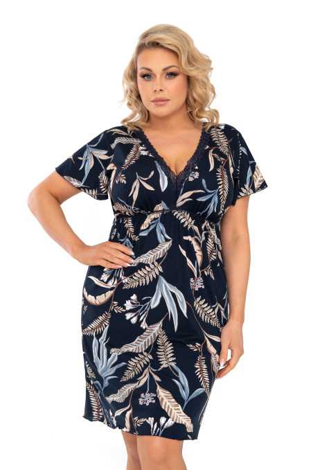 Chemise de nuit bleu marine - Donna 