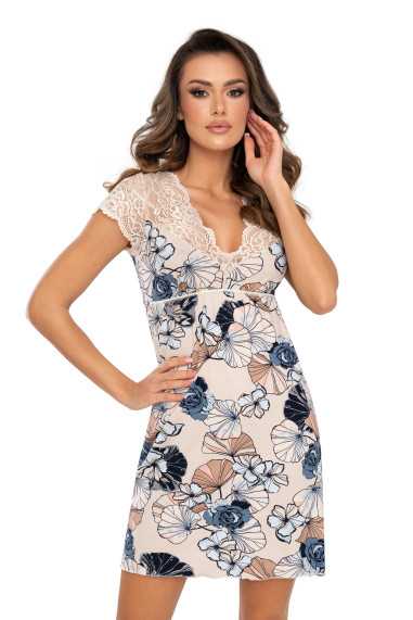 Chemise de nuit beige - Donna 