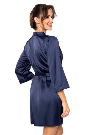 Peignoir bleu marine - Donna 