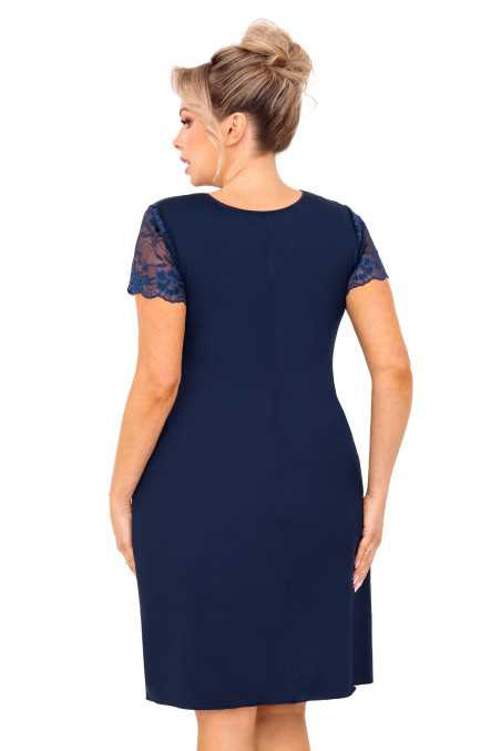 Chemise de nuit bleu marine - Donna 