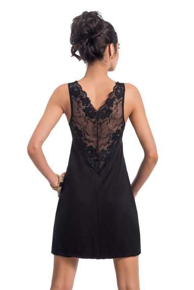 Chemise de nuit noir - Donna 