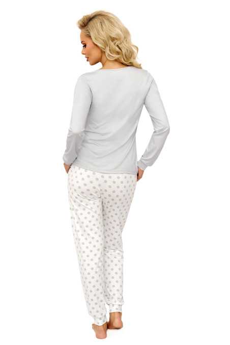 Piżama Maya Long Ecru 