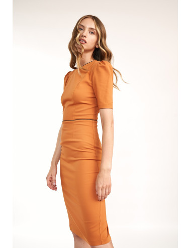 Robe orange classique 