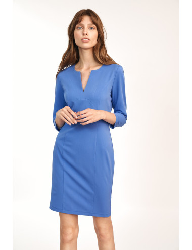 Robe mini ajustée bleue 