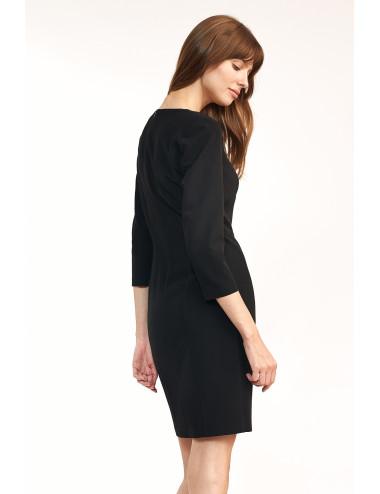 Robe mini  ajustée noire 