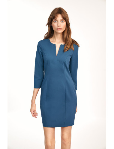 Robe mini cintrée azur 