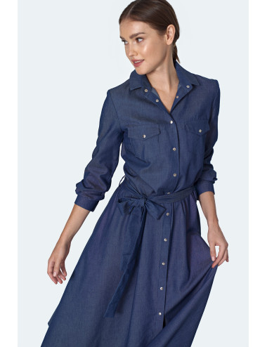 Robe midi en jean 