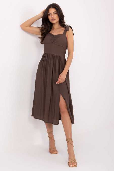 Robe de jour Brun  -  Italy Moda 
