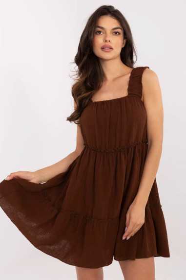 Robe de jour Brun  -  Italy Moda 