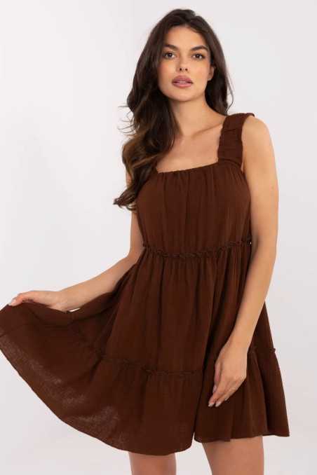 Robe de jour Brun  -  Italy Moda 