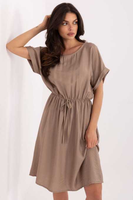 Robe de jour Beige  -  Italy Moda 