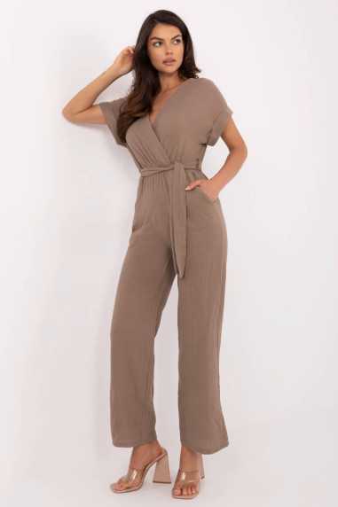 Combinaison Brun  -  Italy Moda 