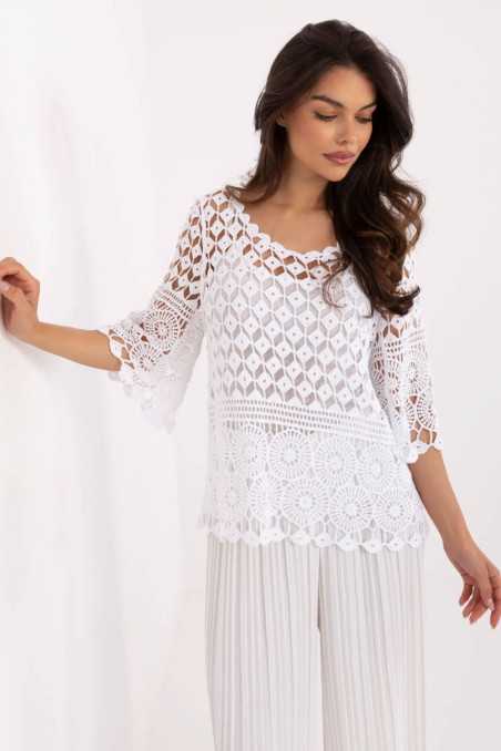Chemisier Blanc  -  Italy Moda 