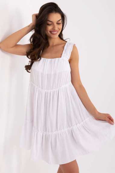 Robe de jour Blanc  -  Italy Moda 