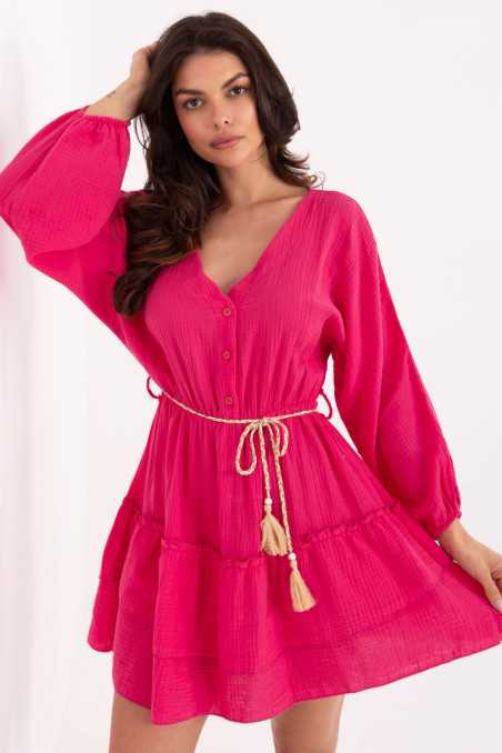 Robe de jour Rose  -  Italy Moda 