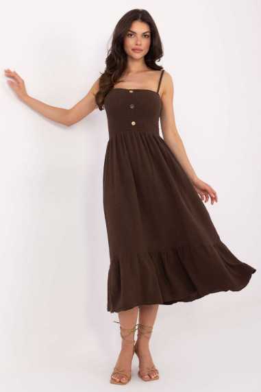 Robe de jour Brun  -  Italy Moda 
