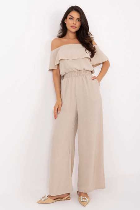 Combinaison Beige  -  Italy Moda 