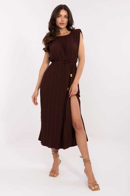 Robe de jour Brun  -  Italy Moda 
