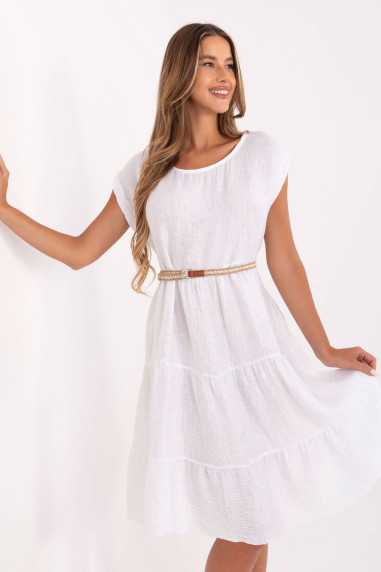 Robe de jour Blanc  -  Italy Moda 