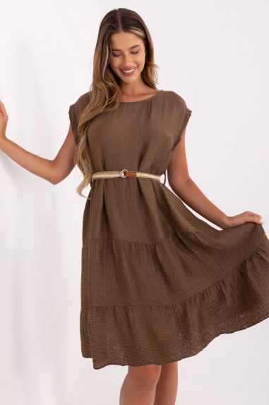 Robe de jour Brun  -  Italy Moda 