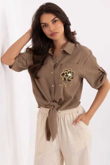 Chemise Beige  -  Italy Moda 
