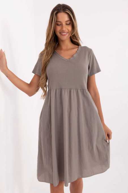 Robe de jour Beige  -  Italy Moda 