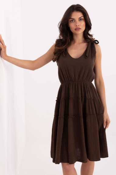 Robe de jour Brun  -  Italy Moda 