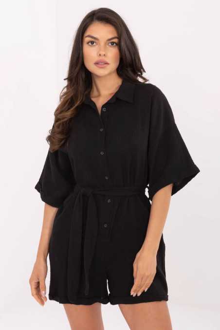 Combinaison Noir  -  Italy Moda 