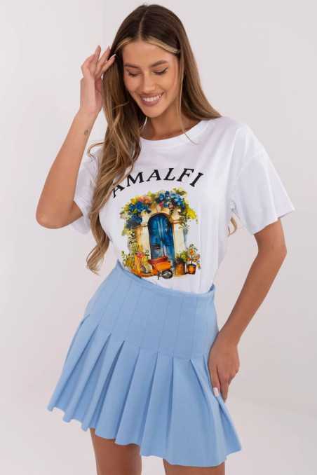 T-shirt Blanc  -  Italy Moda 