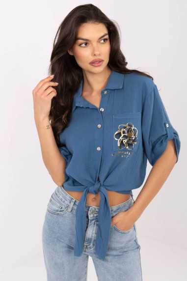 Chemise Bleu  -  Italy Moda 
