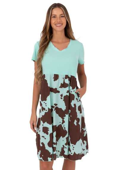 Robe de jour Vert  -  Italy Moda 